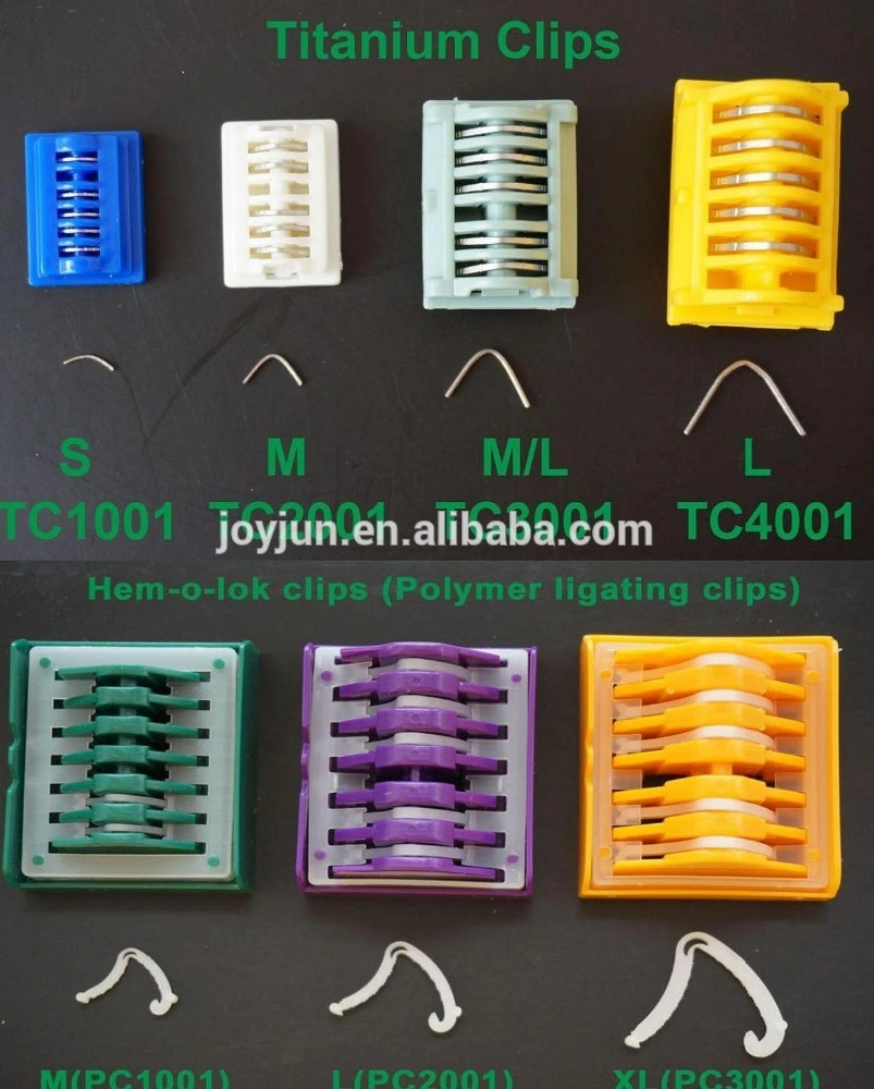 Titanium Ligation Clip Factory/Titanium Ligating Clip/Titanium Clips Ce ISO